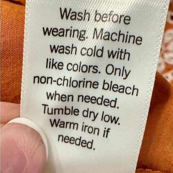 NWT LC Lauren Conrad Terracotta Maxi Skirt with White Embroidery XXL - Picture 7 of 8